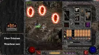 Diablo 2 - Uber Tristram with Bear Sorc - Keyset + Orgset + Equip - HD 60 fps