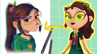 Рисую -Машу •В СВОЁМ СТИЛЕ• из Сказочного патруля (Цифровой рисунок)💚