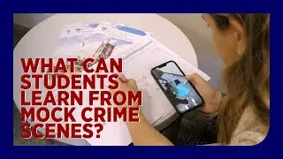 What can students learn from mock crime scenes?