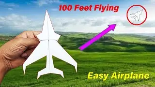How to Make a Jet Fighter Paper Airplane that Flies Far