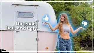 She spent a YEAR renovating a vintage camper (and learned A LOT)