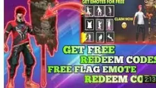 FREE FIRE FFBC REDEEM CODE TODAY | FREE CODES CHAIR EMOTE AND FLAG EMOTE IS THE REWARD |