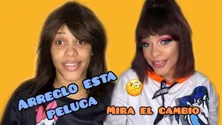 MIRA CÓMO ARREGLO ESTA PELUCA DE PELOFASHION01/ QUEDO BIEN ? LA ARRUINE?🤔😱