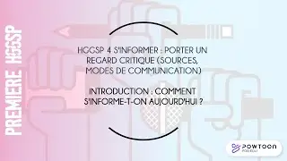 HGGSP PREMIÈRE COMMENT S'INFORME-T-ON AUJOURD'HUI ?
