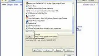 Organize favorites (bookmarks) in IE7