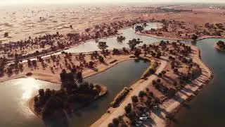 Love Lake Al Qudra Drone Footage