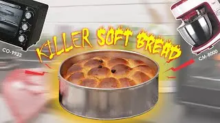 Killer Soft Bread With Mixer Cosmos CM-8000 & Oven Cosmos CO-9923
