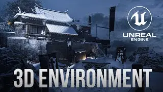 I Created An 3D Environment Hidden Winter Village in Unreal Engine 5