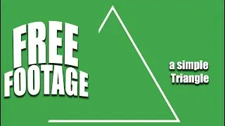 Free stock footage green screen effect - Triangle