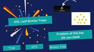 872. Leaf-Similar Trees #leetcode #coding #problemoftheday #trees #binarytree #dfs