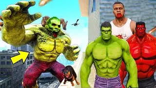 Franklin Hunt GOD HULK To KILL ZOMBIE HULK in GTA5 | GTA5 Avengers
