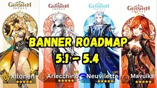 Genshin Impact 5.1-5.4 Banners Update: Arlecchino Rerun, Mavuika, Neuvillette, & Xilonen Confirmed!