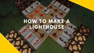How to make a Redstone working lighthouse - Minecraft