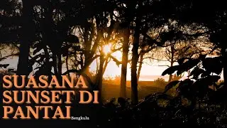 Suasana Sunset di Pantai