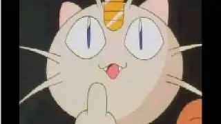 Meowth Gives the Finger
