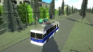 Micro trolleybus simulator | ЗиУ-11, line 2а