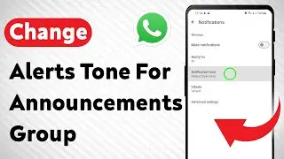 How To Change Notification Tone For Announcements Group On WhatsApp (Updated)