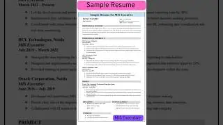 Resume kaise banaye | cv format for job | cv kaise banaye #resume #cv #shorts #ytshort #trending