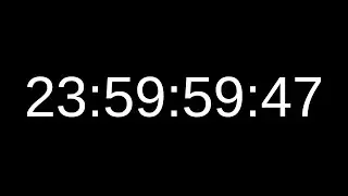 24 Hour Timer 48 fps Count Up