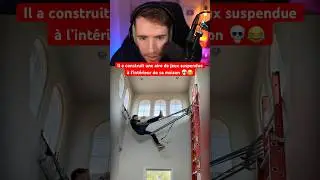 IL A CONSTRUIT UNE AIRE DE JEUX SUSPENDUE À L’INTÉRIEUR DE SA MAISON 💀😂