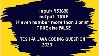 ipa java coding question | tcs ipd java coding solution 1 ipa 2023 | repeated ipa java coding | 