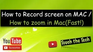 How to Record screen on MAC | How to zoom in Mac