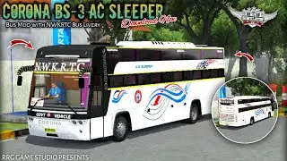 🤩🔥New Realistic NWKRTC Corona BS-3 AC Sleeper Bus Mod for Bussid v4.3.1 | Download Now