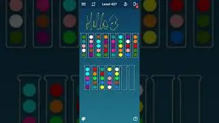 BALL SORT PUZZLE LEVEL 437