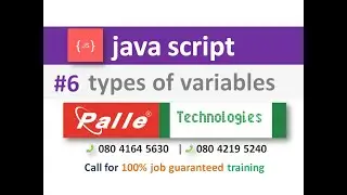 types of variables in javascript