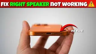 iPhone 17 pro max right speaker not working - Fix (Trick)