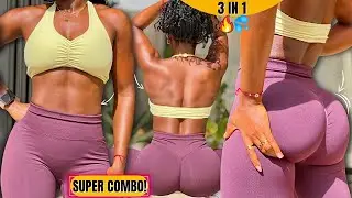3 IN 1_30 MIN SLIM WAIST, BUBBLE BUTT, TONED UPPER BODY | Save time, Get Results, No Equipments