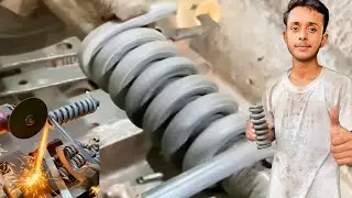 How to Make a Spring on a Lathe | Spring Manufacturing Process 