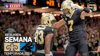 Carolina Panthers vs. New Orleans Saints | Semana 1 - NFL 2024 | Highlights Resumen en español