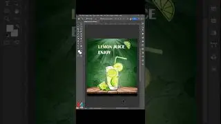Design poster  JUICE LEMON by Photoshop