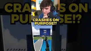 When the world record crashes on purpose..
