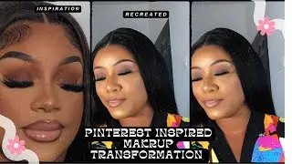 Pinterest Inspired Brown Smokey Eyeshadow Makeup Transformation
