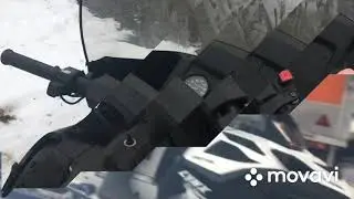 Выехали на снегоходах