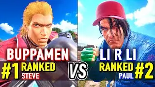 T8 🔥 BUPPAMEN (#1 Ranked Steve) vs LI R LI (#2 Ranked Paul) 🔥 Tekken 8 High Level Gameplay