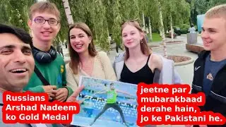 Russians Congratulating Arshad Nadeem For Winning The Gold Medal As Pakistani