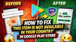 How to Fix ' This Items isn't Available in Your Country ' in Google Play Store 