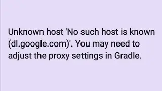 Resolving 'Unknown Host: No Such Host is Known (dl.google.com)' Error in Android Studio