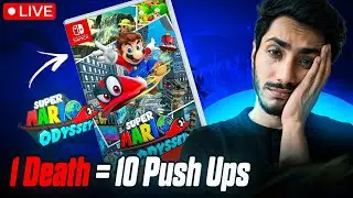 Playing Mario Odyssey But Every time I Die I do 10 PUSH UPS!
