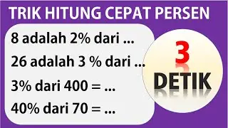 TRIK HITUNG CEPAT PERSEN - SOAL CPNS BUMN KEDINASAN KEPOLISIAN