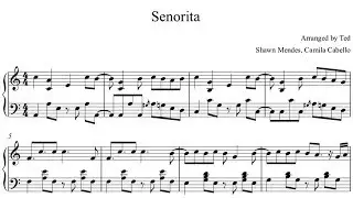 senorita piano cover with sheet music