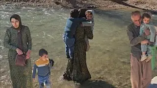 Nomadic life. Asking Tayyiba for help from the children's grandfather