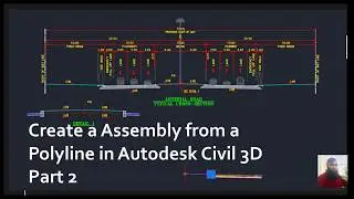 Create a assembly from a polyline in Autodesk Civil 3D Part 2