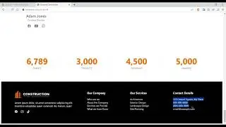 Website design for Construction Firm: last installment natapos din - footer | CSS HTML