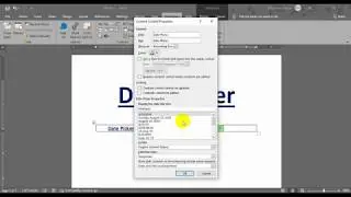 How to Use Date Picker in MS Word | Date Picker in MS Word | MS Office 2019 | MS Word Advanced