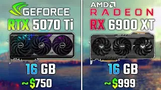 NVIDIA RTX 5070 TI vs RX 6900 XT | Test in 6 Game