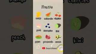 Fruit vocabulary |Everyday English| 